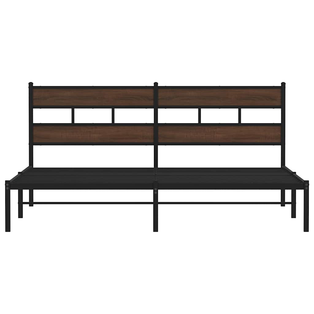 Cadre de lit sans matelas avec tête de lit 200x200 cm - XIOS