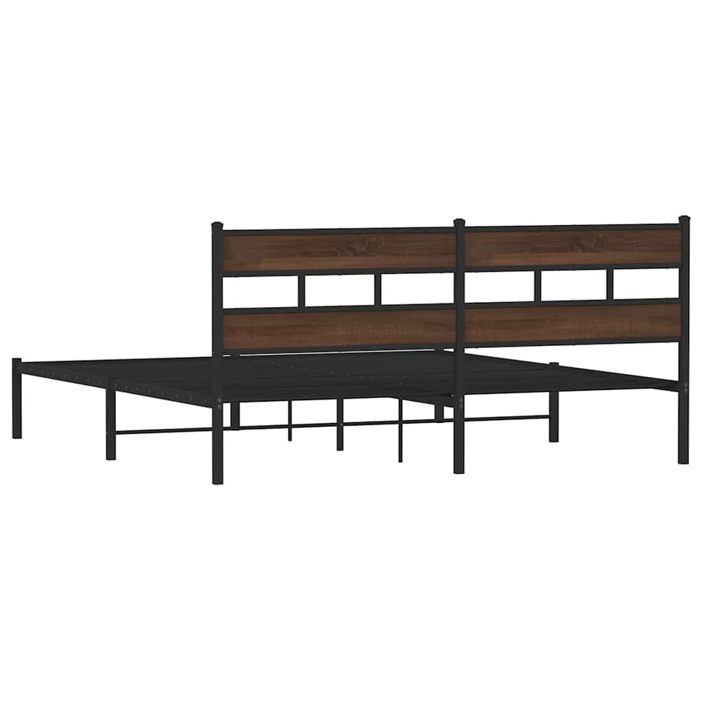 Cadre de lit sans matelas avec tête de lit 200x200 cm - XIOS