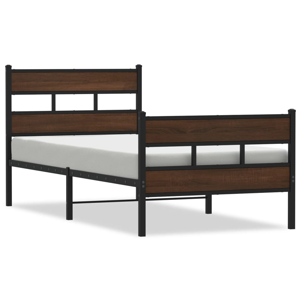 Cadre de lit sans matelas avec tête de lit pied de lit 80x200cm - XIOS