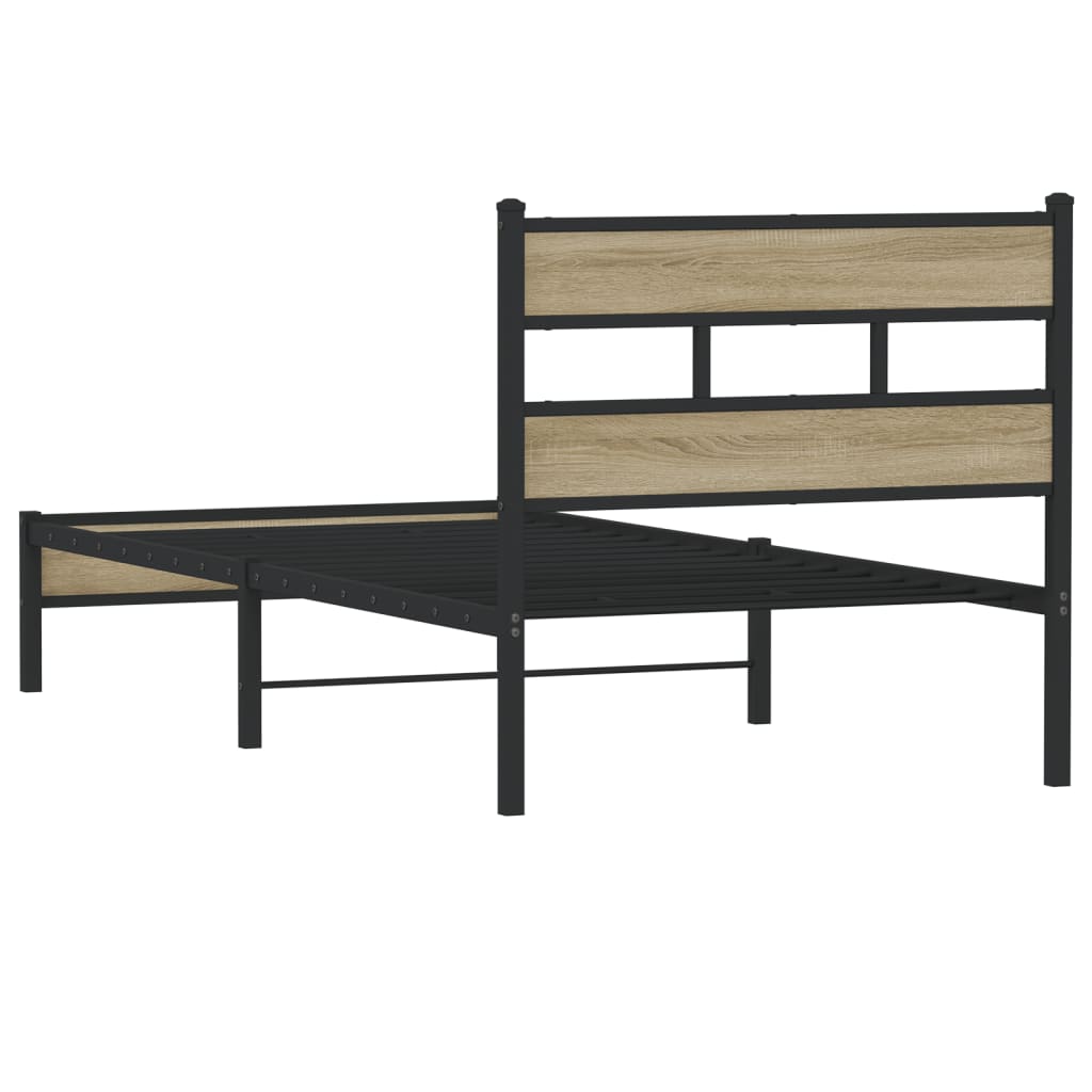 Cadre de lit sans matelas chêne sonoma 90x200 cm - XIOS