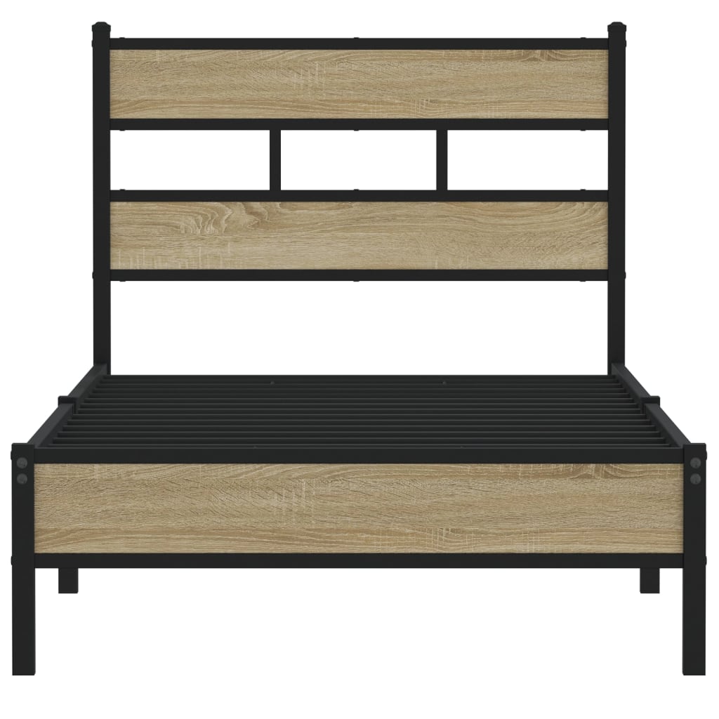 Cadre de lit sans matelas chêne sonoma 107x200 cm - XIOS