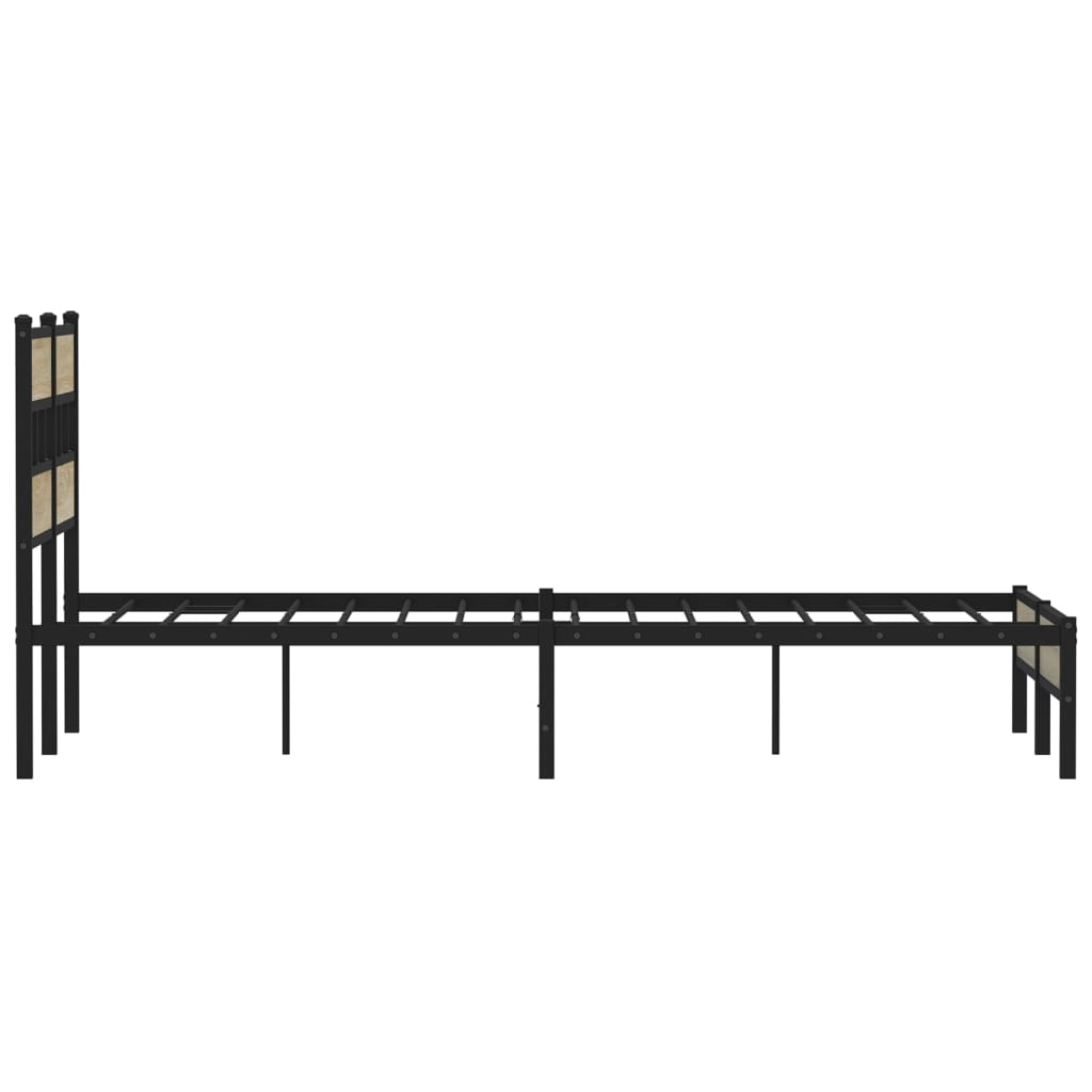 Cadre de lit sans matelas chêne sonoma 120x190 cm - XIOS