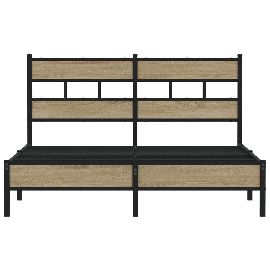 Cadre de lit sans matelas chêne sonoma 137x190 cm - XIOS
