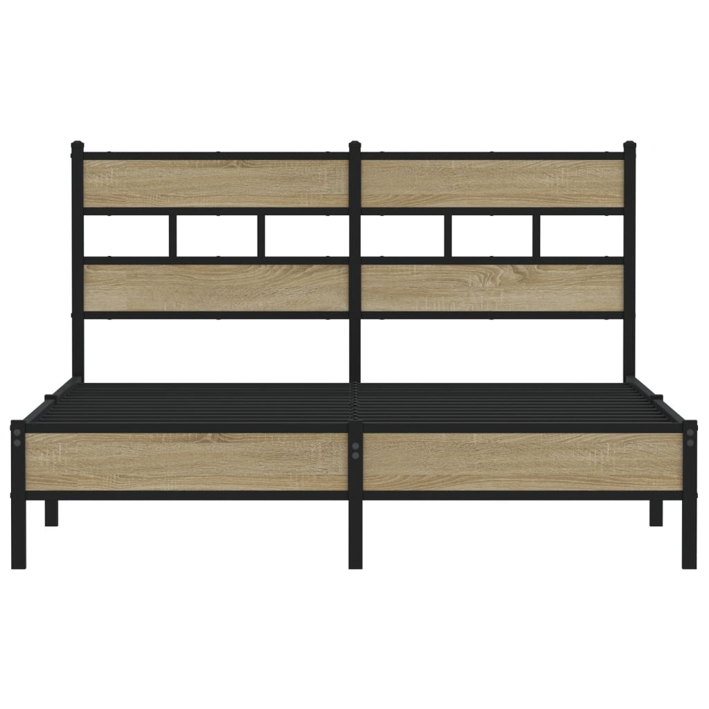 Cadre de lit sans matelas chêne sonoma 140x190 cm - XIOS