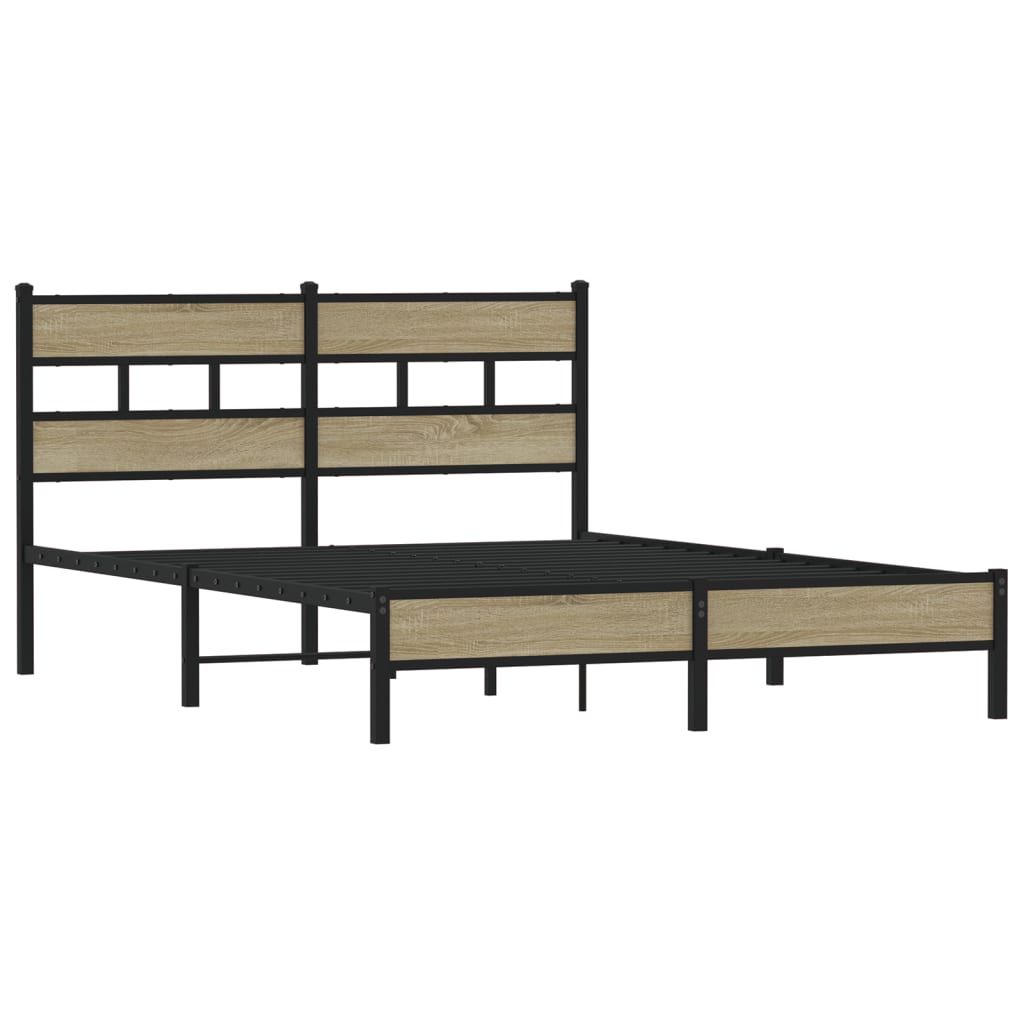 Cadre de lit sans matelas chêne sonoma 160x200 cm - XIOS