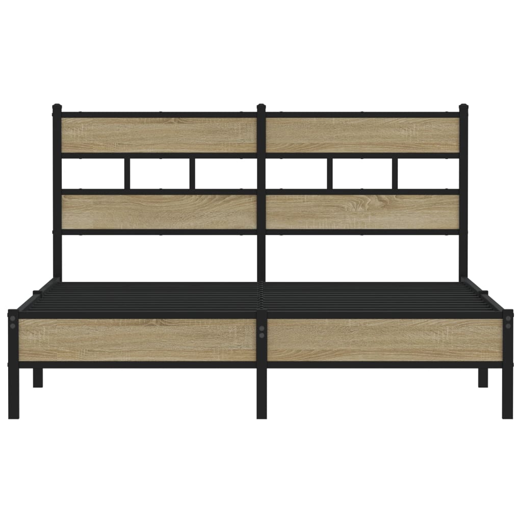 Cadre de lit sans matelas chêne sonoma 160x200 cm - XIOS
