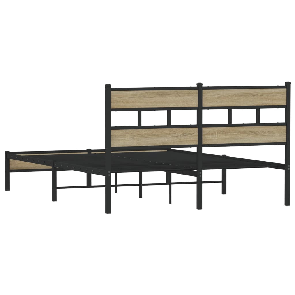 Cadre de lit sans matelas chêne sonoma 160x200 cm - XIOS