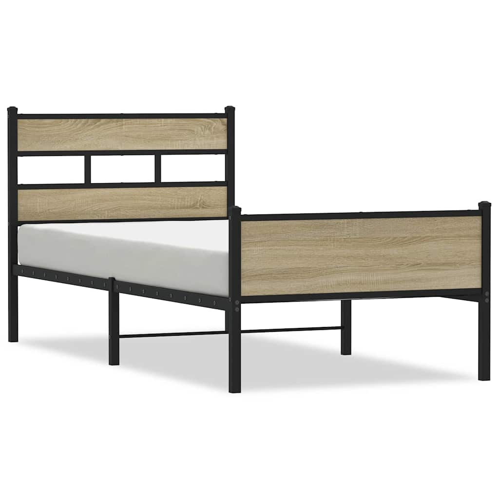 Cadre de lit sans matelas chêne sonoma 80x200 cm - XIOS