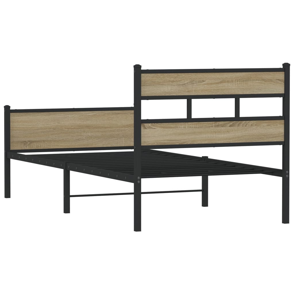Cadre de lit sans matelas chêne sonoma 90x190 cm - XIOS