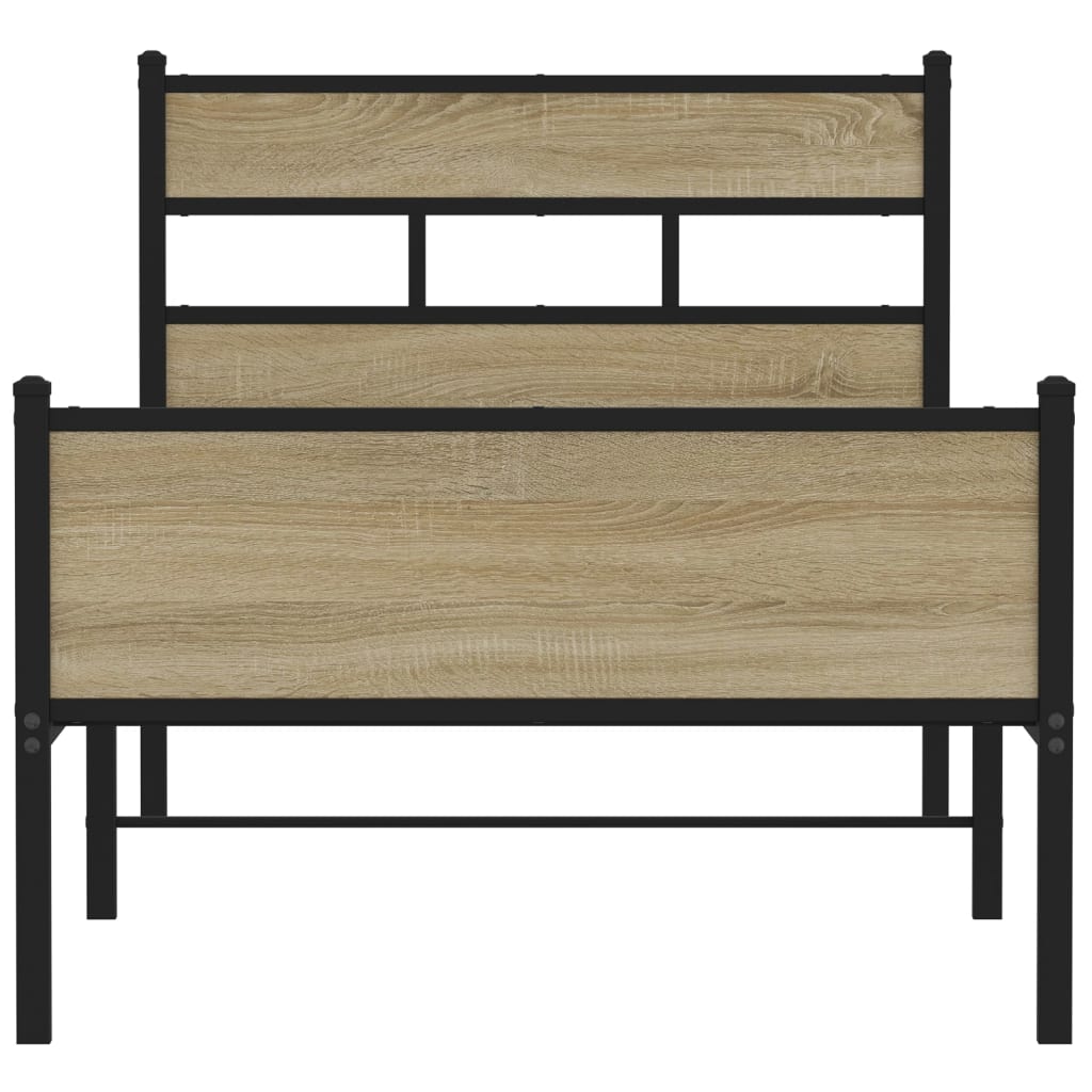 Cadre de lit sans matelas chêne sonoma 100x200 cm - XIOS