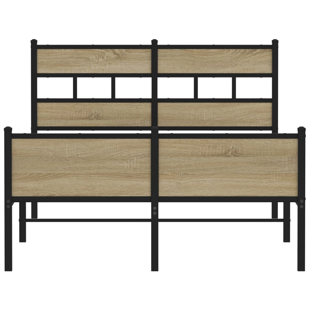 Cadre de lit sans matelas chêne sonoma 120x190 cm - XIOS