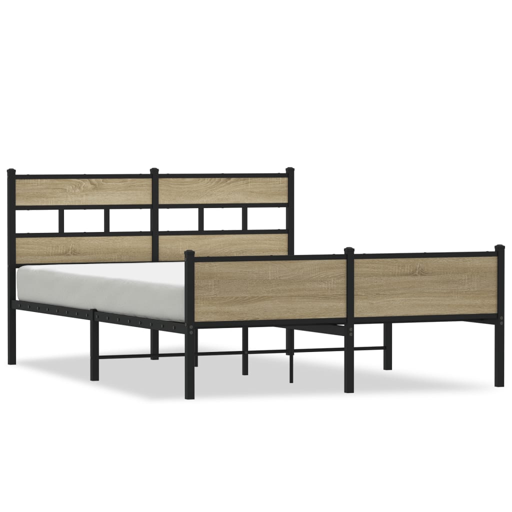 Cadre de lit sans matelas chêne sonoma 140x200 cm - XIOS