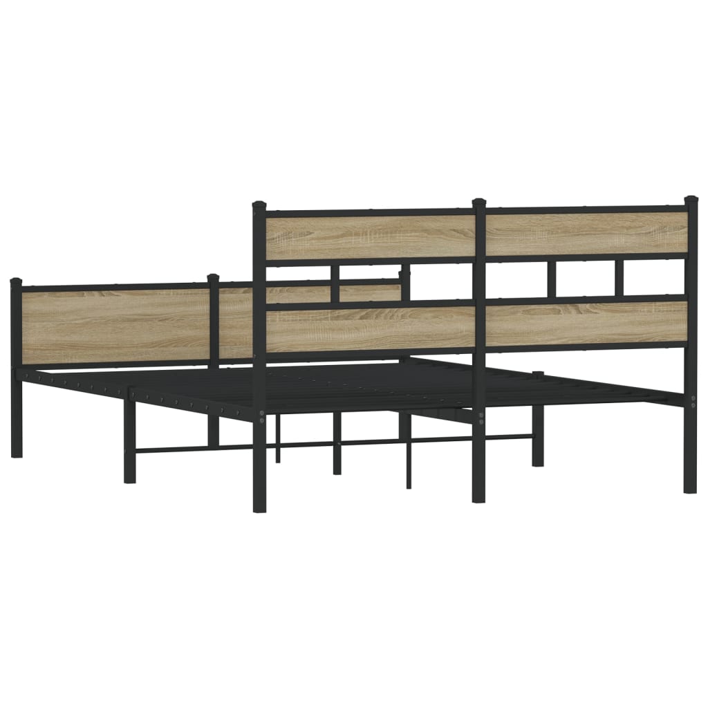 Cadre de lit sans matelas chêne sonoma 140x200 cm - XIOS