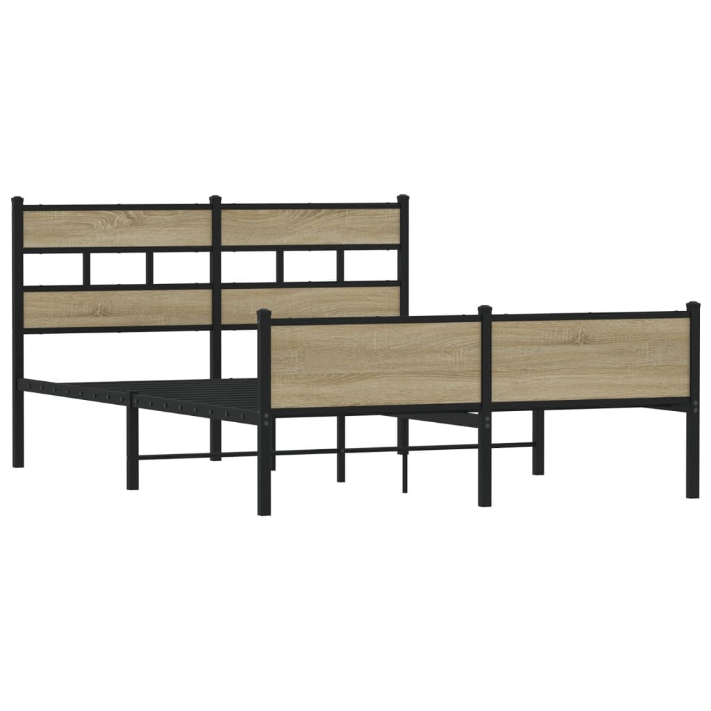 Cadre de lit sans matelas chêne sonoma 150x200 cm - XIOS