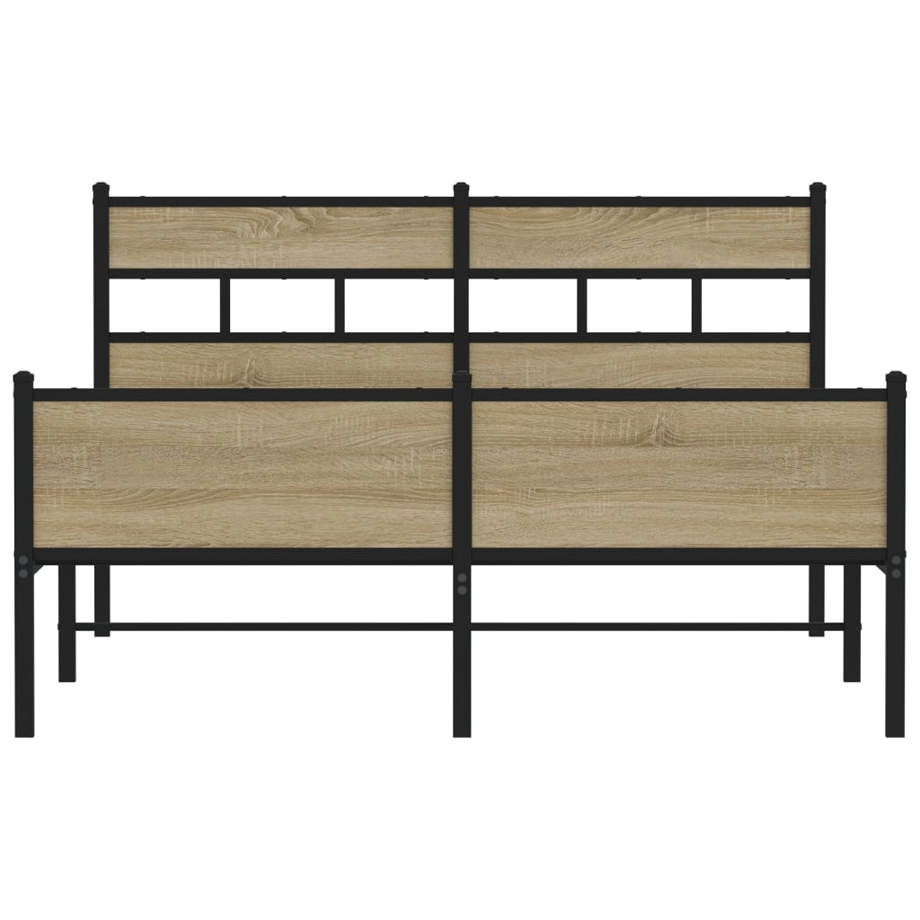 Cadre de lit sans matelas chêne sonoma 150x200 cm - XIOS