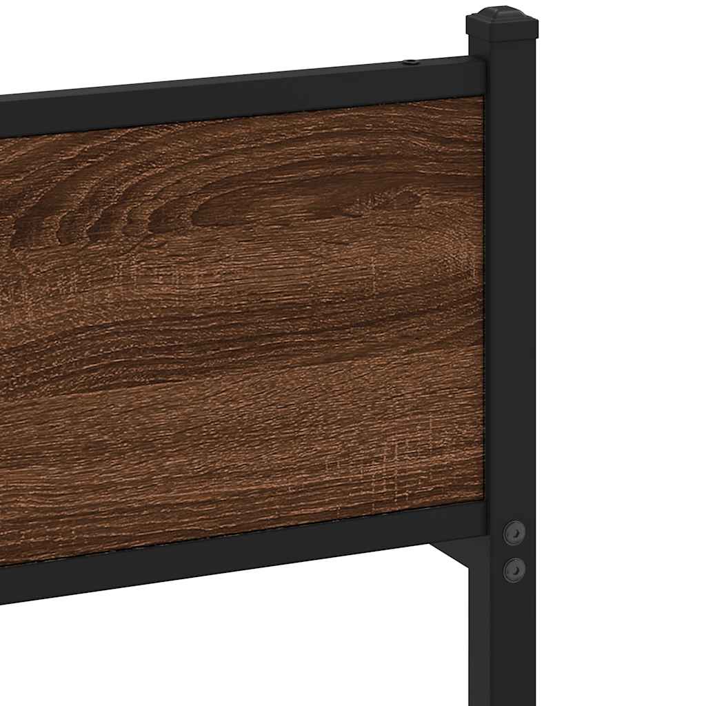Cadre de lit sans matelas chêne marron 140x190 cm - XIOS
