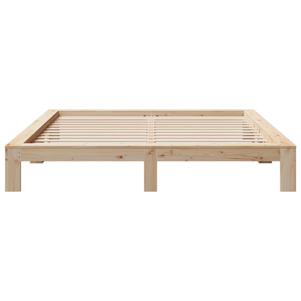 Cadre de lit sans matelas 200x200 cm bois massif de pin - XIOS
