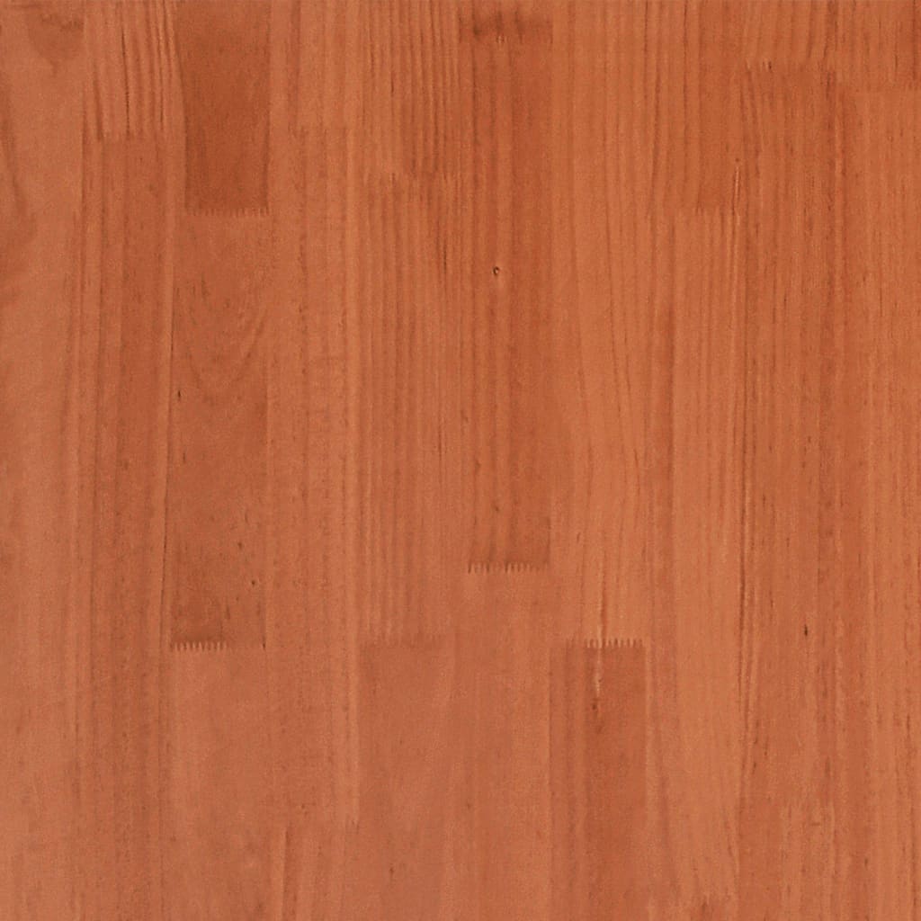 Cadre de lit sans matelas cire marron 200x200cm bois pin massif - XIOS