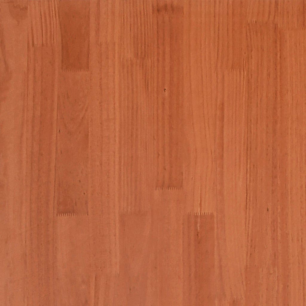 Cadre de lit sans matelas cire marron 140x190cm bois pin massif - XIOS