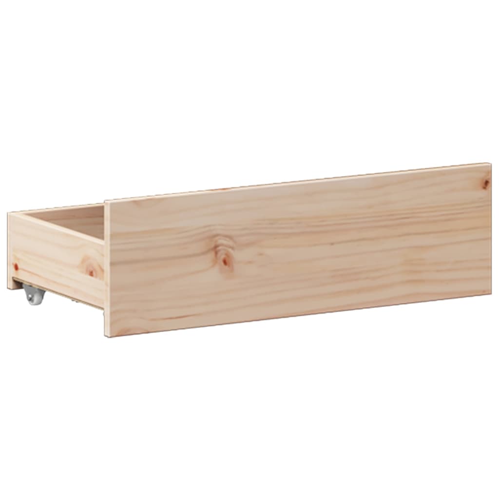 Cadre de lit sans matelas avec tête de lit 200x200 cm bois pin - XIOS