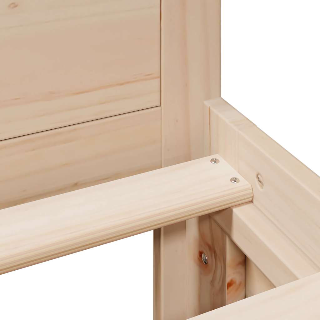 Cadre de lit sans matelas avec tête de lit 180x200 cm bois pin - XIOS