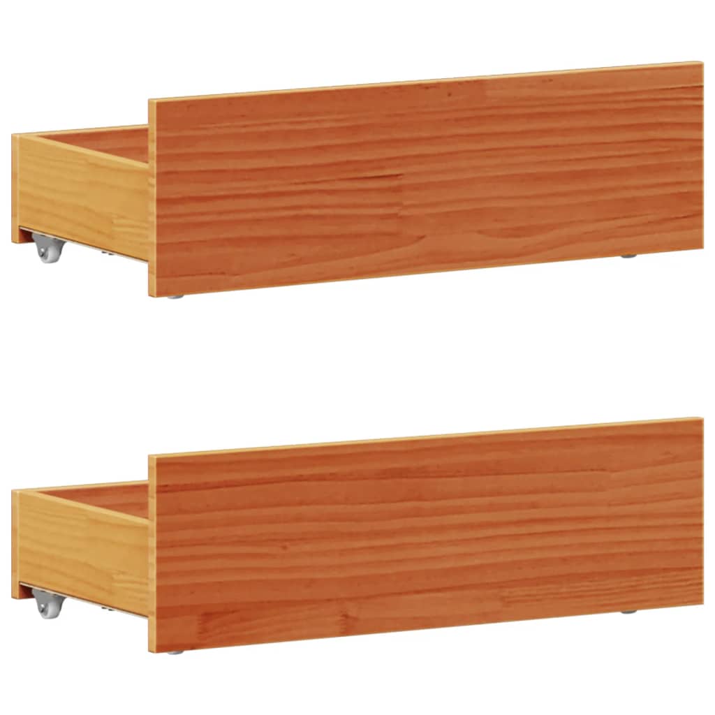 Cadre de lit sans matelas avec tête de lit 100x200 cm bois pin - XIOS