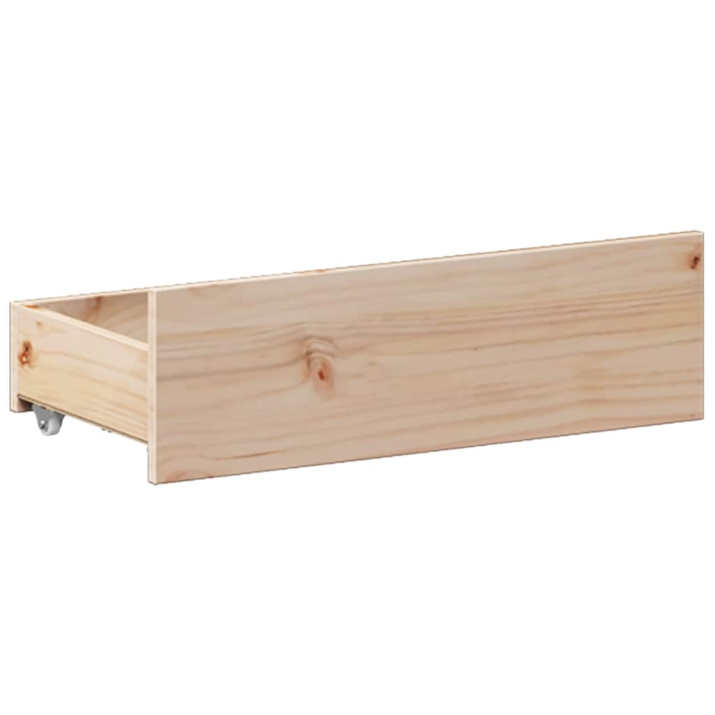 Cadre de lit sans matelas avec tête de lit 140x190cm pin massif - XIOS