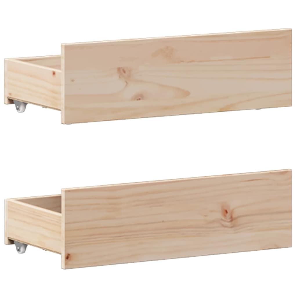 Cadre de lit sans matelas avec tête de lit 135x190 cm bois pin - XIOS