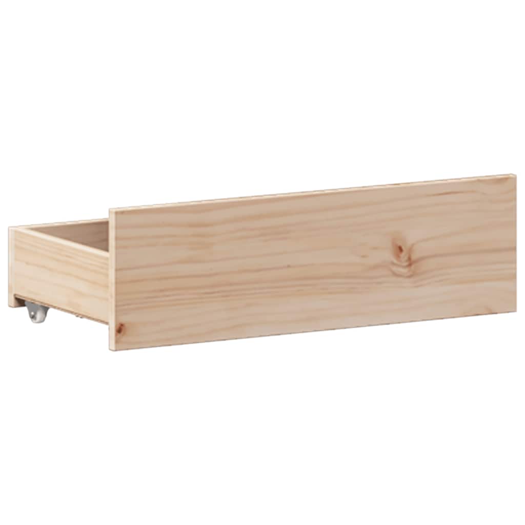 Cadre de lit sans matelas avec tête de lit 135x190 cm bois pin - XIOS