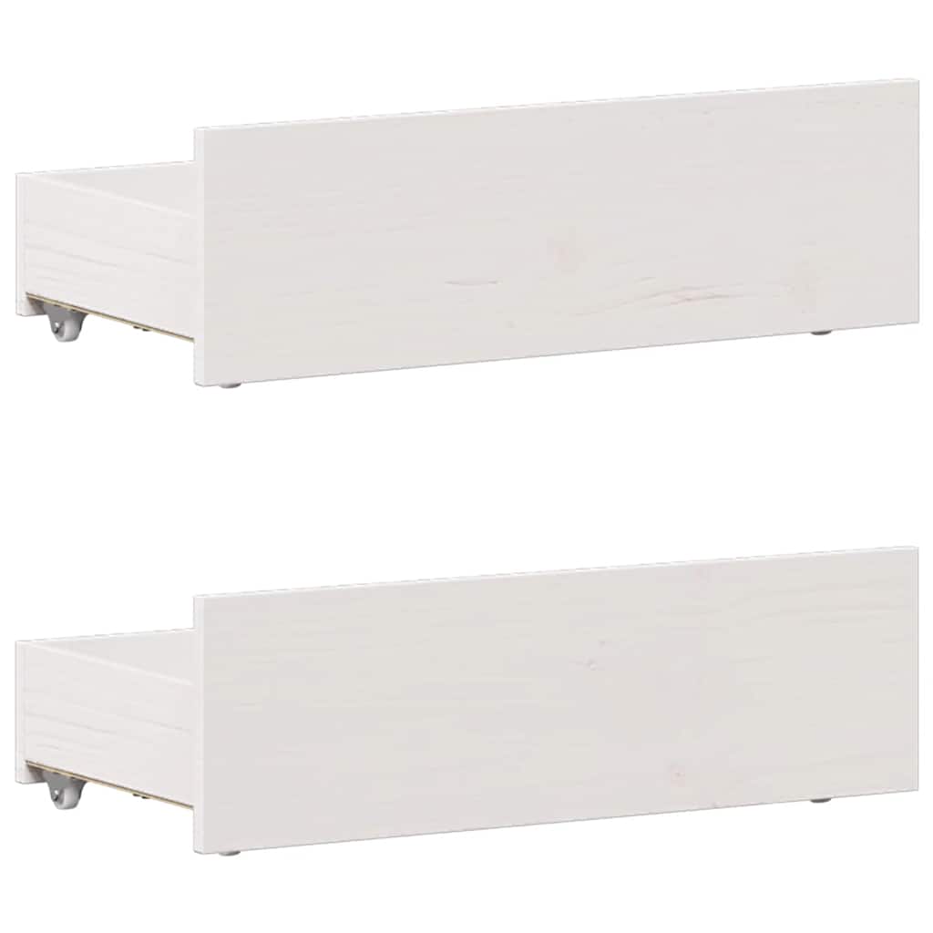 Cadre de lit sans matelas avec tête de lit 90x190 cm pin massif - XIOS