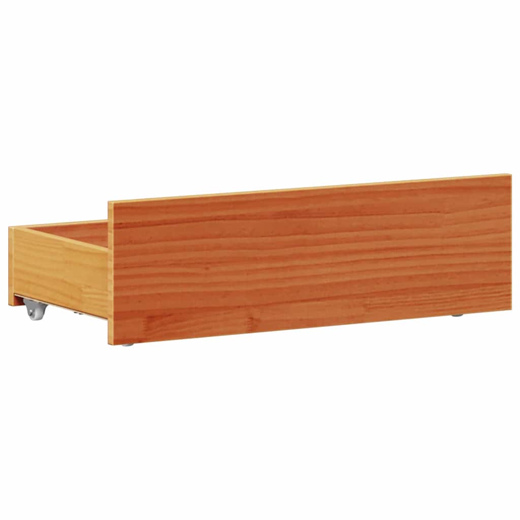 Cadre de lit sans matelas avec tête de lit 75x190 cm pin massif - XIOS