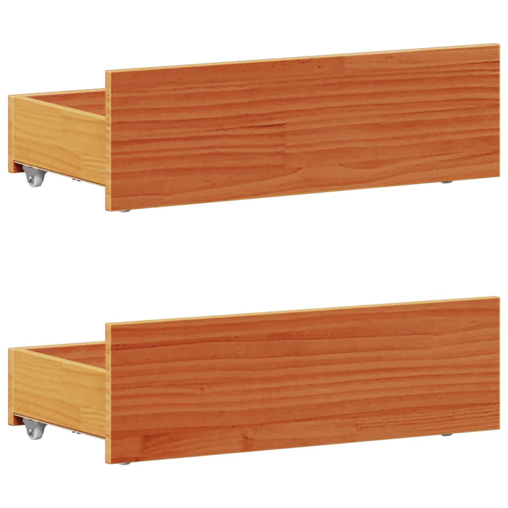 Cadre de lit sans matelas avec tête de lit 75x190 cm pin massif - XIOS