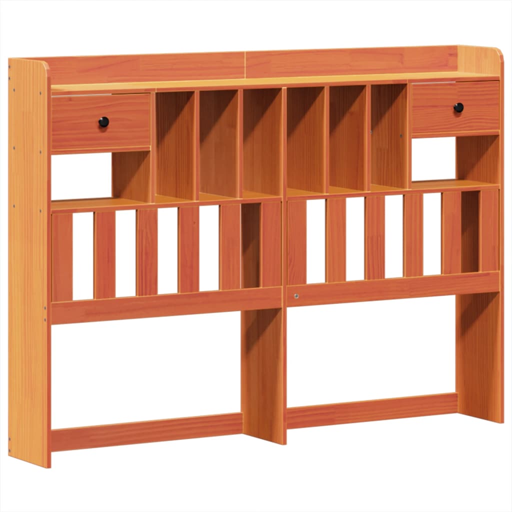 Cadre de lit sans matelas cire marron 150x200cm bois pin massif - XIOS