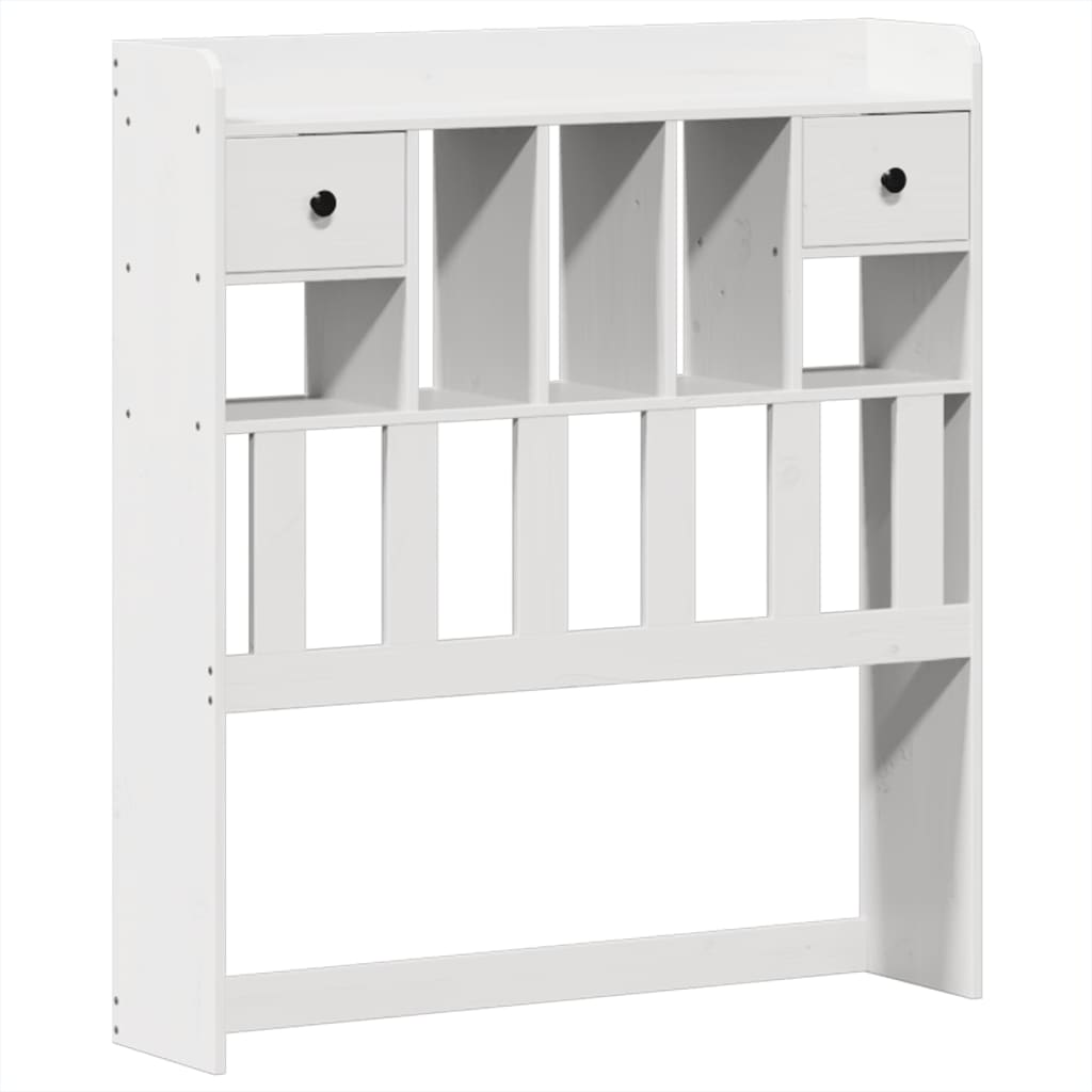 Cadre de lit sans matelas blanc 75x190 cm bois de pin massif - XIOS