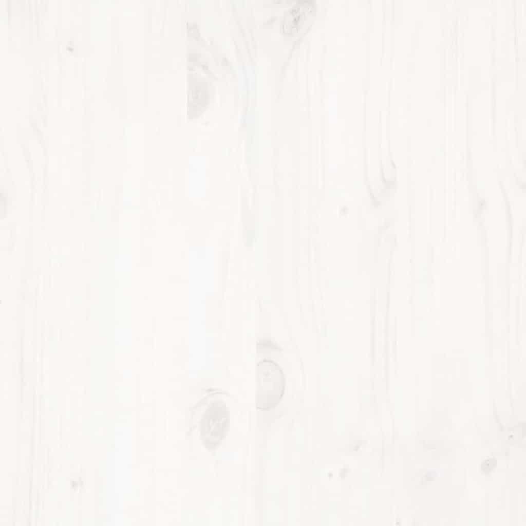 Cadre de lit sans matelas blanc 160x200 cm bois de pin massif - XIOS