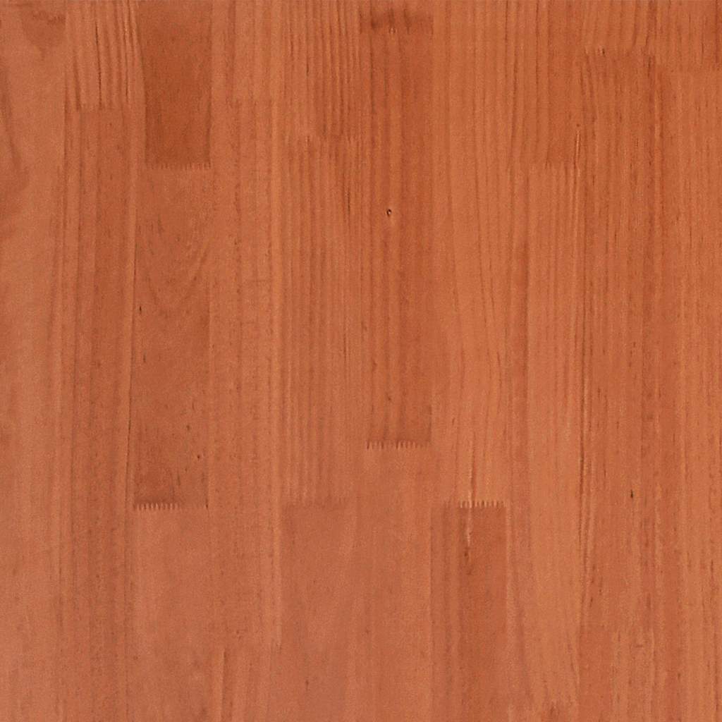 Cadre de lit sans matelas cire marron 160x200cm bois pin massif - XIOS