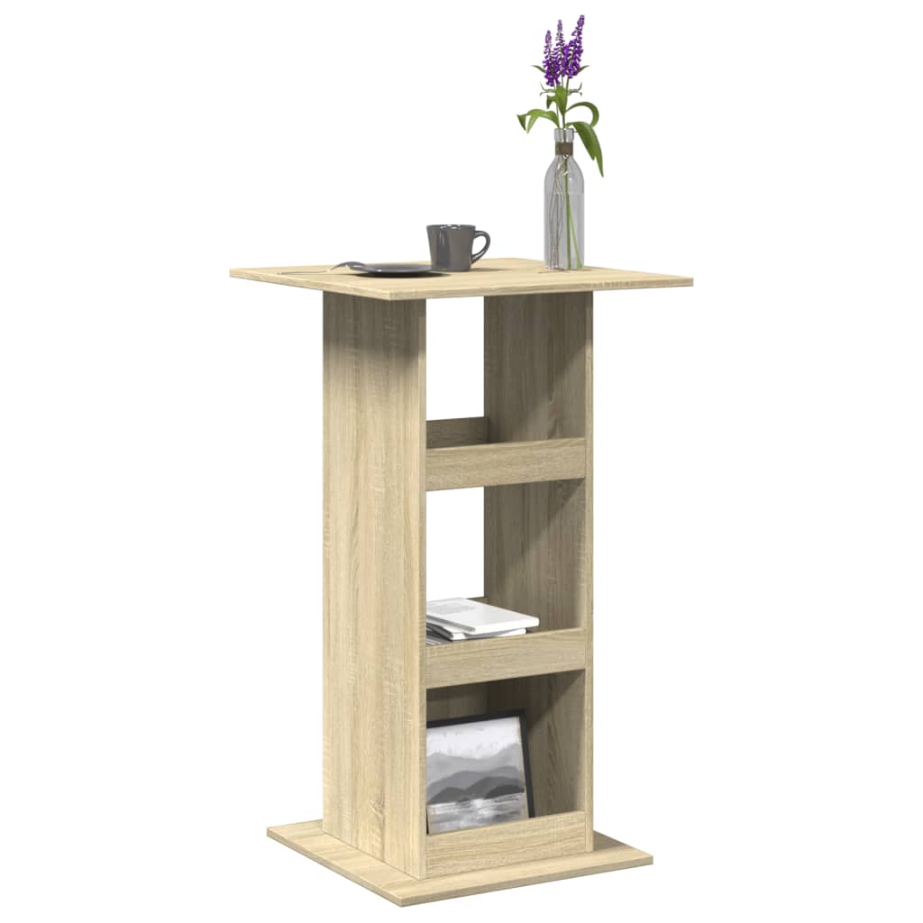 Table de bar avec rangement chêne sonoma bois d'ingénierie - XIOS