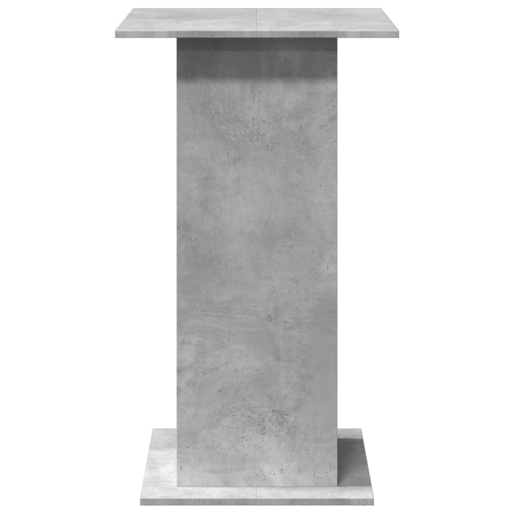 Table de bar avec rangement gris béton bois d'ingénierie - XIOS