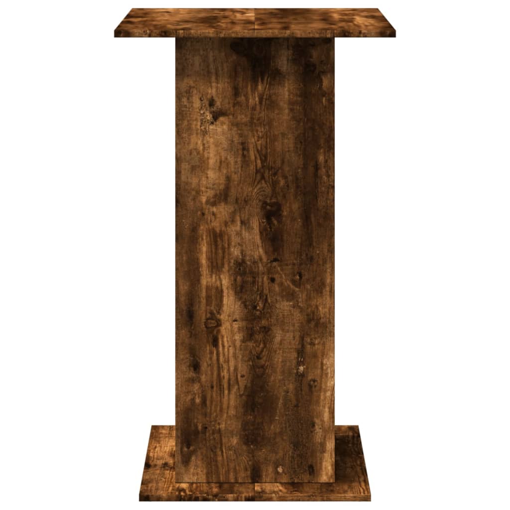 Table de bar avec rangement chêne fumé bois d’ingénierie - XIOS