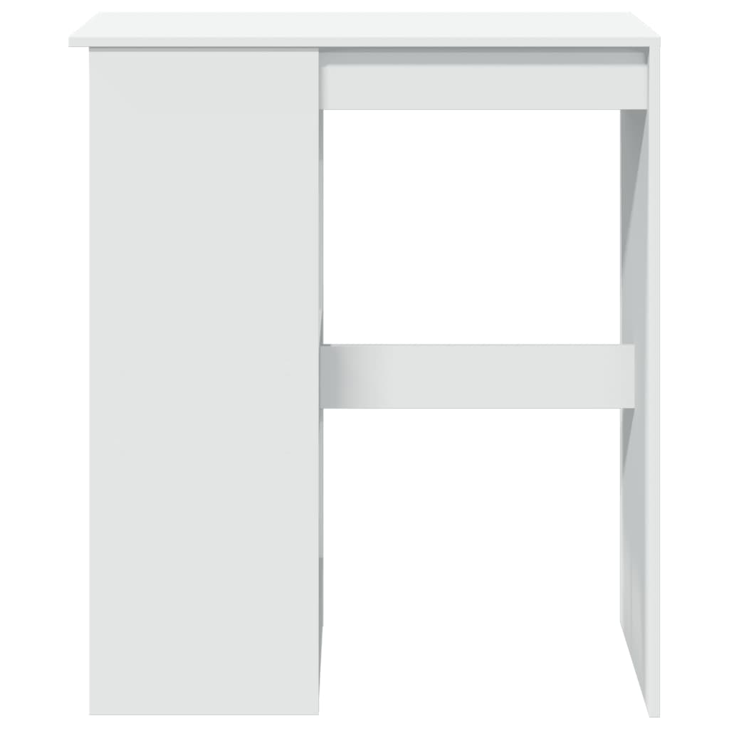 Table de bar avec étagères blanc bois d'ingénierie - XIOS