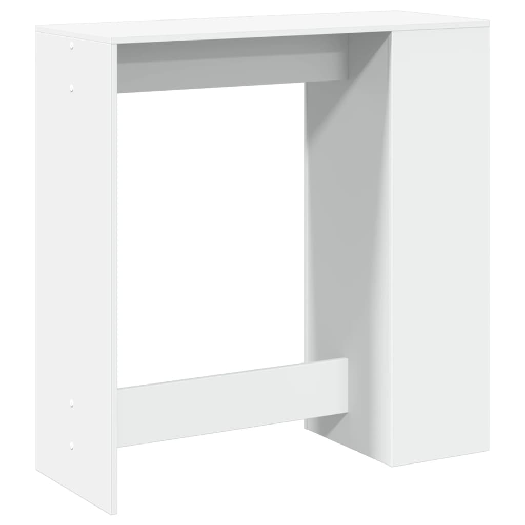 Table de bar avec étagères blanc bois d'ingénierie - XIOS