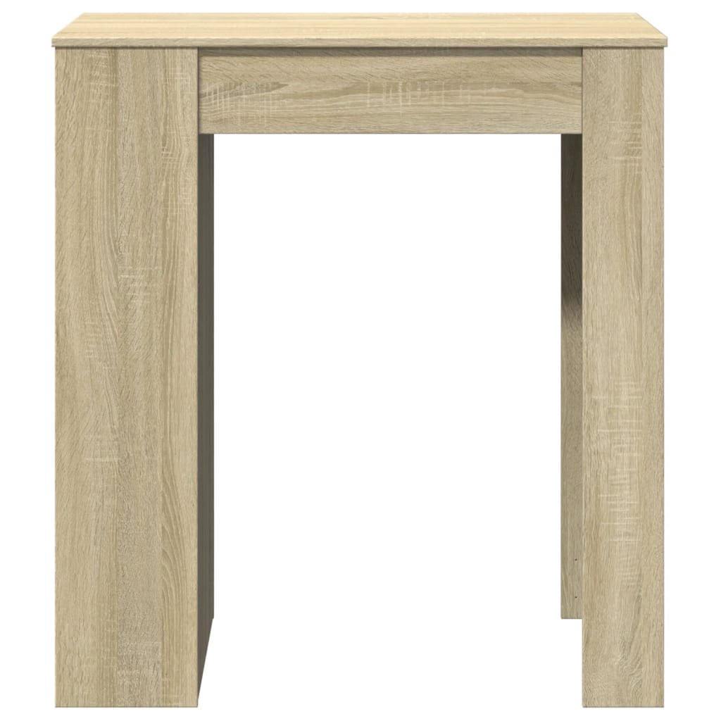 Table de bar avec étagères chêne sonoma bois d'ingénierie - XIOS