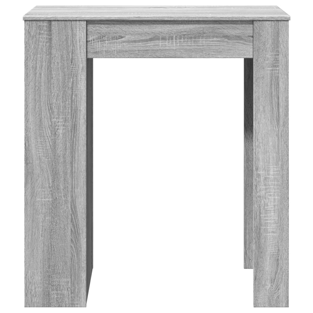 Table de bar avec étagères sonoma gris bois d'ingénierie - XIOS