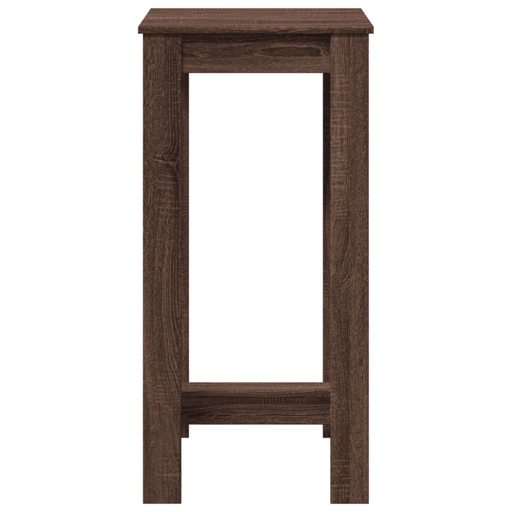 Table de bar chêne marron 51x50x103,5 cm bois d'ingénierie - XIOS