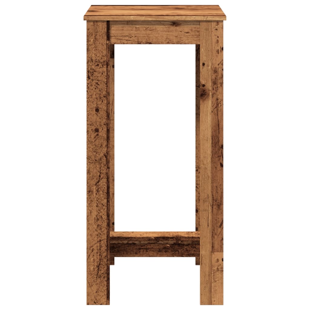 Table de bar vieux bois 51x50x103,5 cm bois d'ingénierie - XIOS