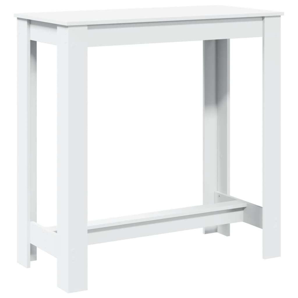 Table de bar blanc 102x50x103,5 cm bois d'ingénierie - XIOS