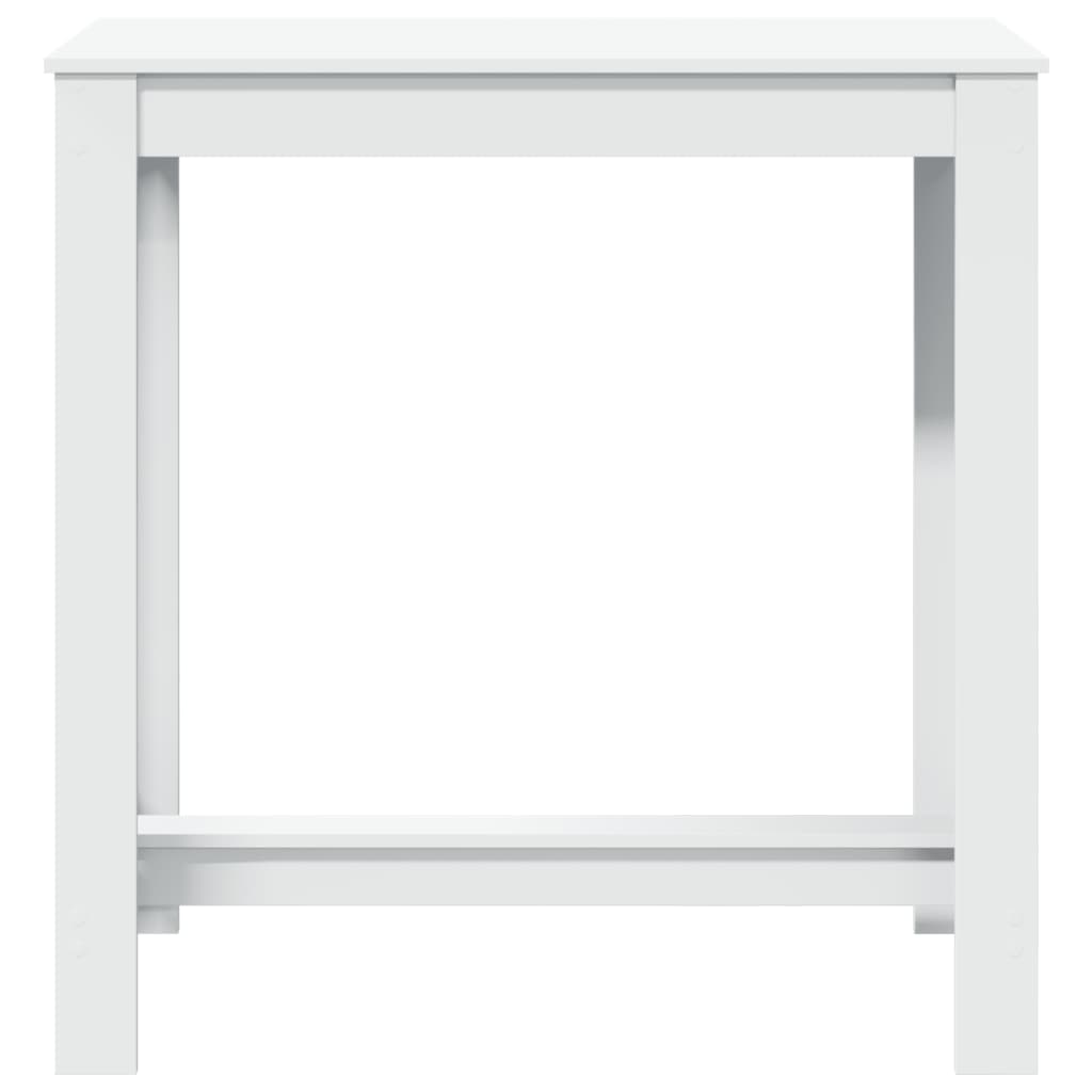 Table de bar blanc 102x50x103,5 cm bois d'ingénierie - XIOS