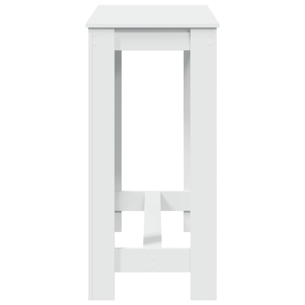 Table de bar blanc 102x50x103,5 cm bois d'ingénierie - XIOS