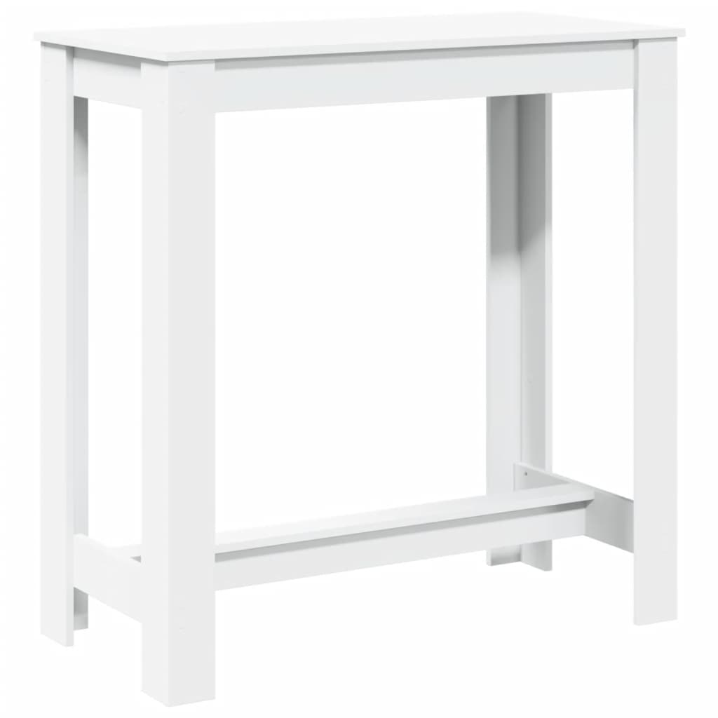 Table de bar blanc 102x50x103,5 cm bois d'ingénierie - XIOS