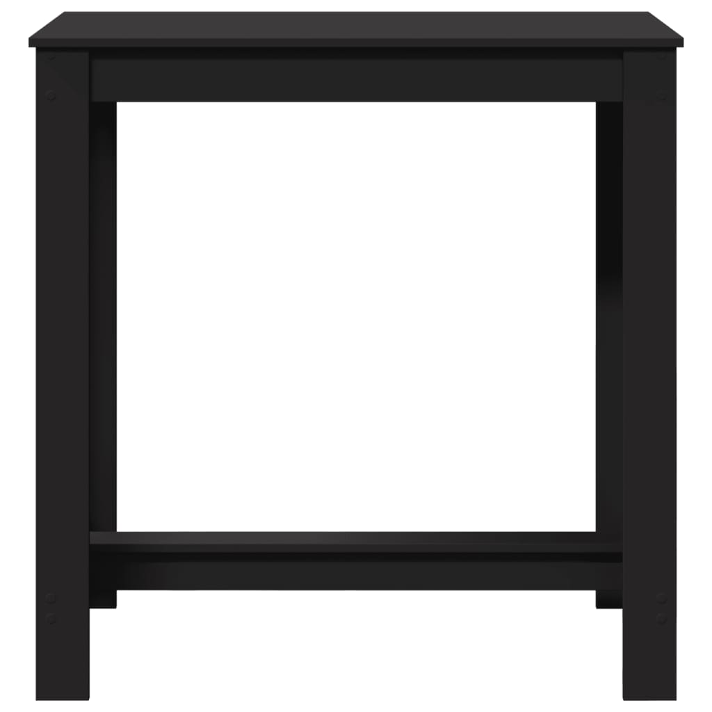 Table de bar noir 102x50x103,5 cm bois d'ingénierie - XIOS